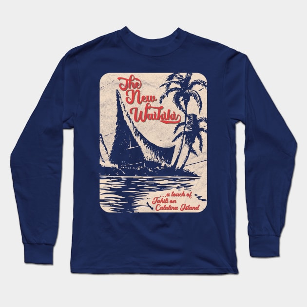 New Waikiki / Tiki Bar / Hawaiian Style / Retro 50s California Long Sleeve T-Shirt by RCDBerlin